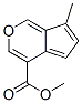 7-Methylcyclopenta[c]pyran-4-carboxylic acid methyl ester Struktur