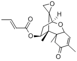 8-オキソ-12,13-エポキシトリコテカ-9-エン-4β-オール(Z)-2-ブテノアート 化学構造式