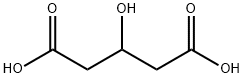 3-ヒドロキシグルタル酸 化学構造式