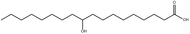 10-ヒドロキシオクタデカン酸 化学構造式