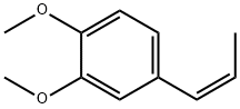 1,2-ジメトキシ-5-[(Z)-1-プロペニル]ベンゼン 化学構造式