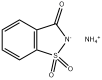 2-アンモニオ-1,2-ベンゾイソチアゾール-3(2H)-オン1,1-ジオキシド 化学構造式