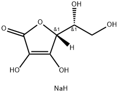 イソアスコルビン酸ナトリウム一水和物 化学構造式