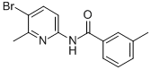 N-(5-BROMO-6-METHYL-2-PYRIDINYL)-3-METHYL-BENZAMIDE Structure