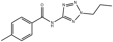 Benzamide, 4-methyl-N-(2-propyl-2H-tetrazol-5-yl)- (9CI) Structure