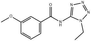 Benzamide, N-(1-ethyl-1H-tetrazol-5-yl)-3-methoxy- (9CI) Struktur