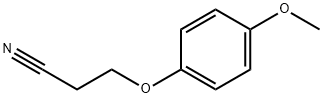 3-(4-methoxyphenoxy)propanenitrile Struktur