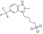 2-METHYL-3-SULFOBUTYL-5-TRIFLUOROMETHYL-BENZIMIDAZOLIUM INNER SALT Structure