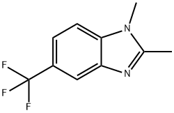 1,2-dimethyl-5-(trifluoromethyl)-1H-benzimidazole, 63815-72-5, 结构式