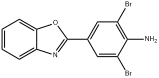 4-(1,3-苯并恶唑-2-基)-2,6-二溴苯胺, 638158-79-9, 结构式