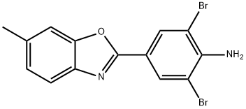 2,6-DIBROMO-4-(6-METHYL-1,3-BENZOXAZOL-2-YL)ANILINE Structure