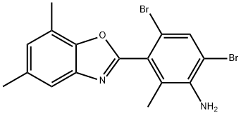 4,6-DIBROMO-3-(5,7-DIMETHYL-1,3-BENZOXAZOL-2-YL)-2-METHYLANILINE|