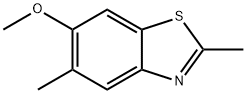 6-メトキシ-2,5-ジメチルベンゾチアゾール 化学構造式
