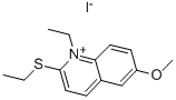 1-ETHYL-2-ETHYLTHIO-6-METHOXYQUINOLINIUM IODIDE Structure
