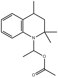 3,4-ジヒドロ-2,2,4-トリメチル-1(2H)-キノリンエタノールアセタート 化学構造式