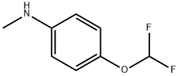 Benzenamine, 4-(difluoromethoxy)-N-methyl- (9CI) 结构式