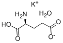 L-グルタミン酸 カリウム塩 一水和物 化学構造式