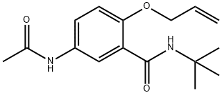 5-(Acetylamino)-2-(allyloxy)-N-tert-butylbenzamide Struktur