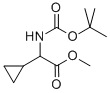 N-叔丁氧羰基-环丙基甘氨酸甲酯 结构式