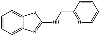 N-(PYRIDIN-2-YLMETHYL)-1,3-BENZOTHIAZOL-2-AMINE, 638211-90-2, 结构式