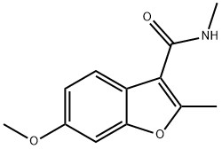 6-甲氧基-N,2-二甲基苯并呋喃-3-羧酰胺, 638217-07-9, 结构式
