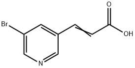 3-(3-Bromopyrid-5-yl)-propenoic acid
 Struktur