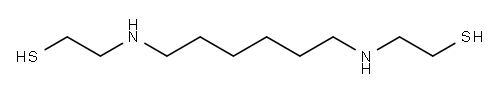 N,N'-ビス(2-メルカプトエチル)-1,6-ヘキサンジアミン 化学構造式