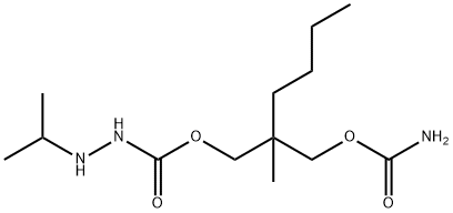 2-Butyl-2-methyl-1,3-propanediol 1-carbamate 3-isopropylaminocarbamate Struktur