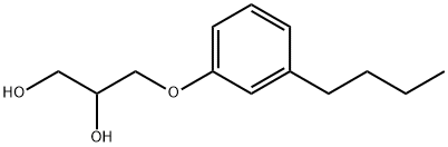 3-(m-Butylphenoxy)-1,2-propanediol Struktur