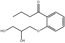3-(o-Butyrylphenoxy)-1,2-propanediol Structure