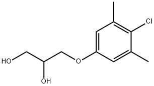 3-(4-Chloro-3,5-dimethylphenoxy)-1,2-propanediol Struktur