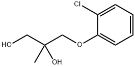 3-(o-Chlorophenoxy)-2-methyl-1,2-propanediol Struktur
