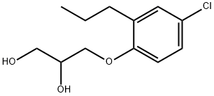 3-(4-Chloro-2-propylphenoxy)-1,2-propanediol Structure
