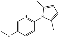 5-METHOXY-2-(2,5-DIMETHYL-1H-PYRROL-1-YL)PYRIDINE Struktur