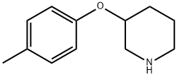 3-(4-メチルフェノキシ)ピペリジン 化学構造式