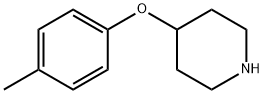 4-(4-メチルフェノキシ)ピペリジン 化学構造式
