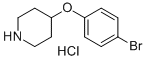 4-(4-溴苯氧基)哌啶 结构式