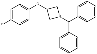 1-Benzhydryl-3-(4-fluorophenoxy)azetidine Struktur