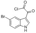 α-オキソ-5-ブロモ-1H-インドール-3-酢酸クロリド 化学構造式