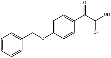 2-(4-(苄氧基)苯基)-2-氧代乙醛水合物 结构式