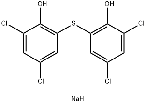 硫双二氯酚钠, 6385-58-6, 结构式