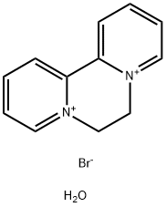 Diquat dibromide monohydrate Struktur