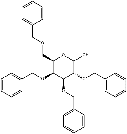 2,3,4,6-TETRA-O-BENZYL-D-GALACTOPYRANOSE Struktur