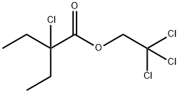 2-Chloro-2-ethylbutyric acid 2,2,2-trichloroethyl ester Struktur