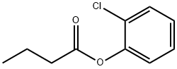 Butyric acid o-chlorophenyl ester Struktur