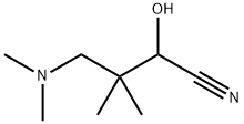 3,3-Dimethyl-4-dimethylamino-2-hydroxybutyronitrile Struktur