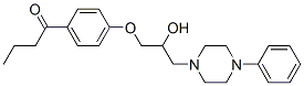 4'-[2-Hydroxy-3-(4-phenyl-1-piperazinyl)propoxy]butyrophenone Struktur