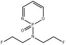 2-[Bis(2-fluoroethyl)amino]tetrahydro-2H-1,3,2-oxazaphosphorine 2-oxide Struktur