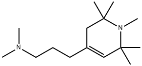 1,2,3,6-テトラヒドロ-4-[3-(ジメチルアミノ)プロピル]-1,2,2,6,6-ペンタメチルピリジン 化学構造式
