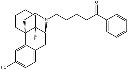 (-)-17-(4-Benzoylbutyl)morphinan-3-ol Structure